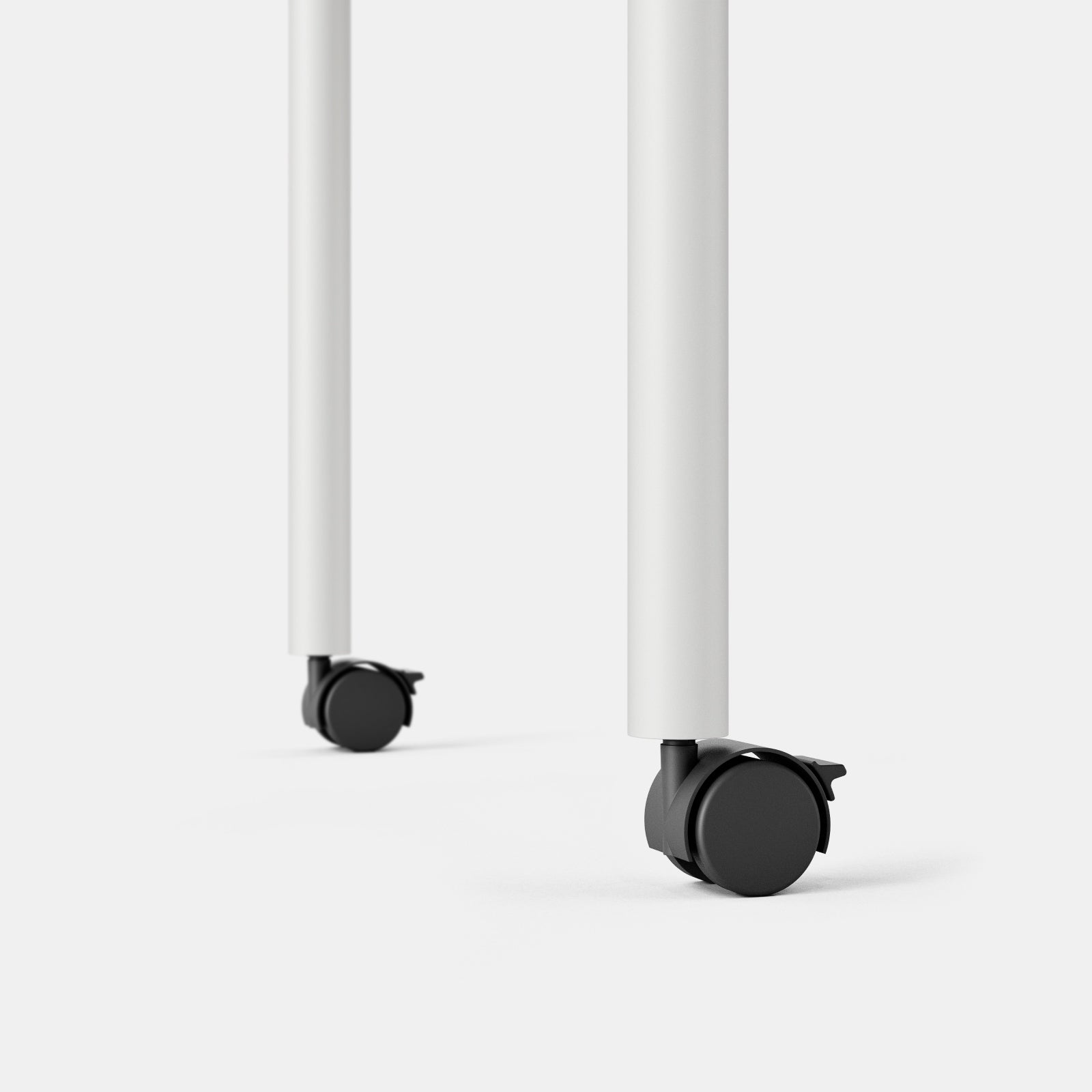 20240502_DailyDesk_CasterKit_View2_White Caster Leg Kit - Image 1