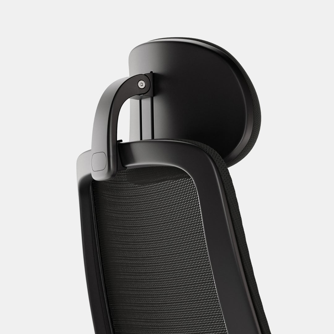 20260214_Branch_MultitaskChair_Mesh_Black_HeadrestDetail1 Multitask Headrest - Image 1